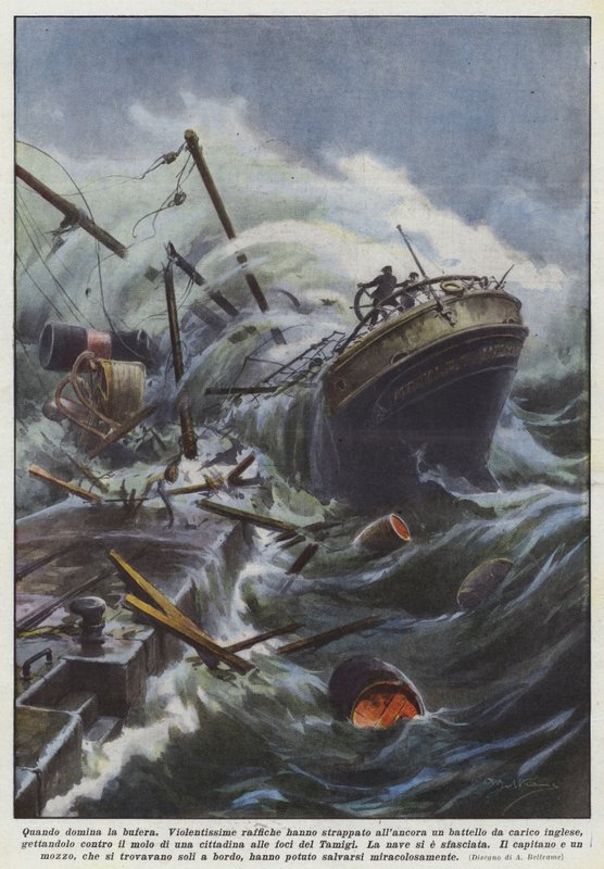 Fırtına hüküm sürdüğünde by Achille Beltrame