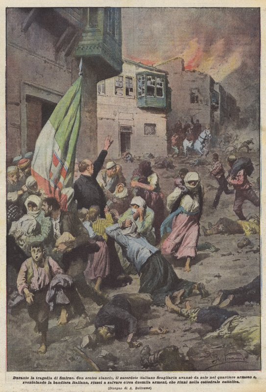 Yunan-Türk Savaşı sırasında Smyrna (1919-22) by Achille Beltrame