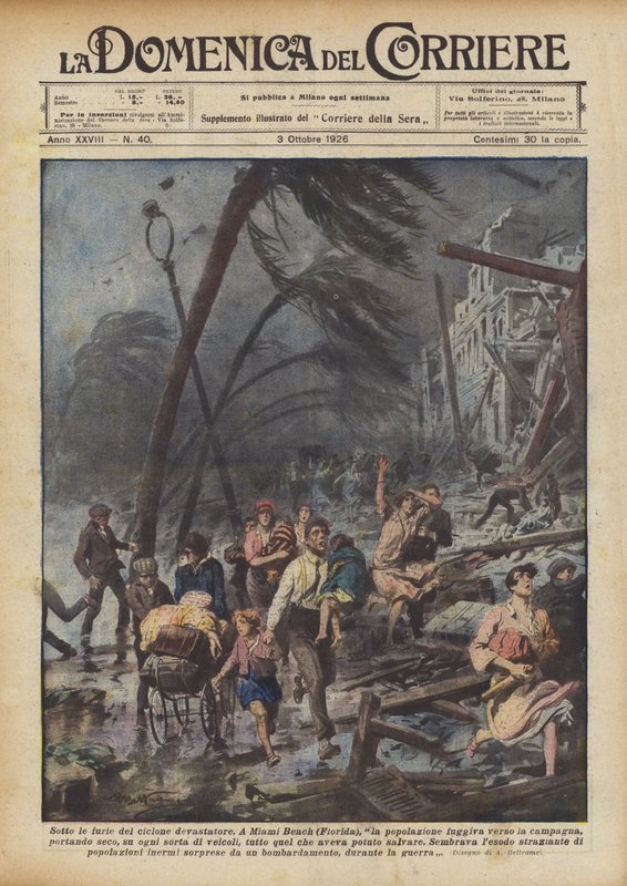 Yıkıcı siklonun öfkesi altında by Achille Beltrame