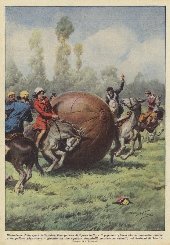 İngiliz sporunun tuhaflıkları by Achille Beltrame