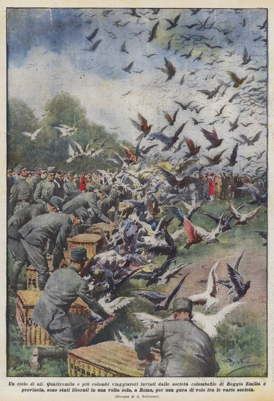kanatlı bir gökyüzü by Achille Beltrame