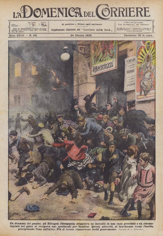 Bir panik dramı by Achille Beltrame