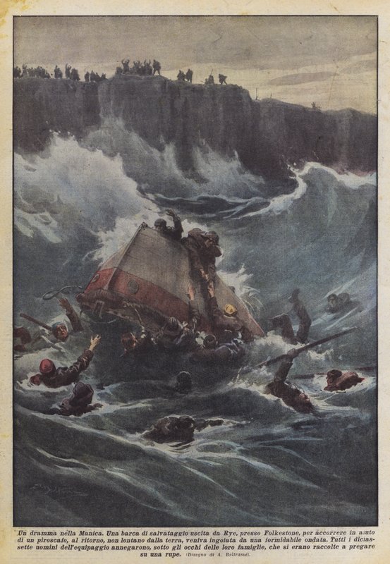 İngiliz Kanalında bir dram by Achille Beltrame