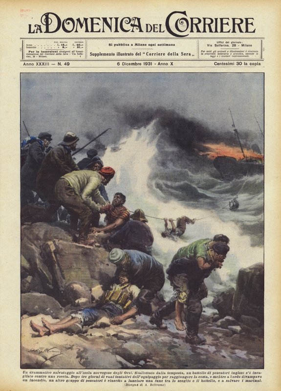 Norveç ayı adasına dramatik bir kurtarma by Achille Beltrame