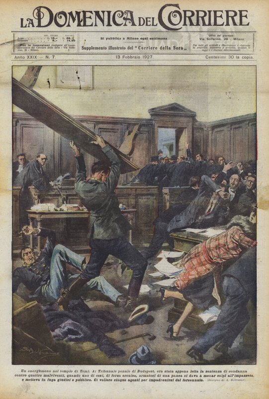 Temi tapınağında bir haydut by Achille Beltrame