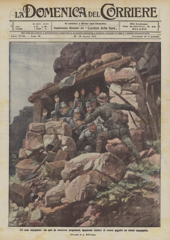 Usta bir kahraman, tek başına ayrılan çok sayıda mahkum, tüm şirketler tarafından takip edildiğine inanıyor by Achille Beltrame