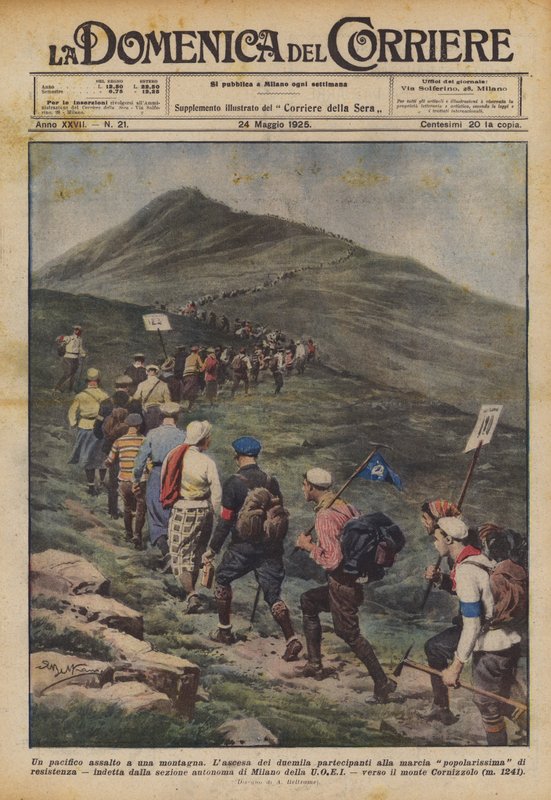 Bir dağa barışçıl bir saldırı by Achille Beltrame