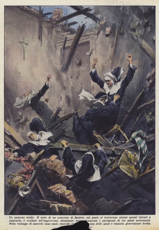 Korkunç bir çöküş by Achille Beltrame