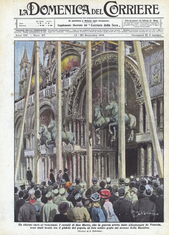 Venedikliler için sevgili bir dönüş by Achille Beltrame