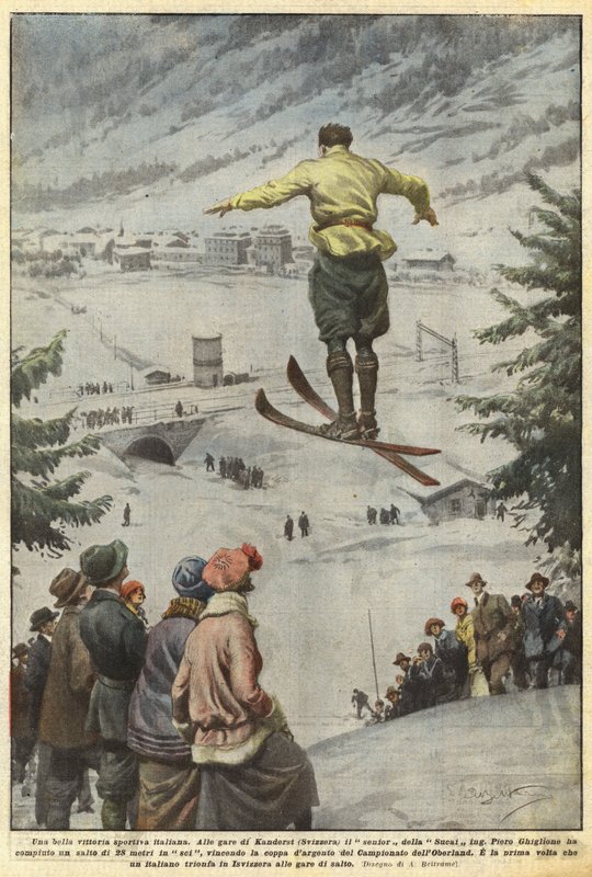 Güzel bir İtalyan spor zaferi by Achille Beltrame