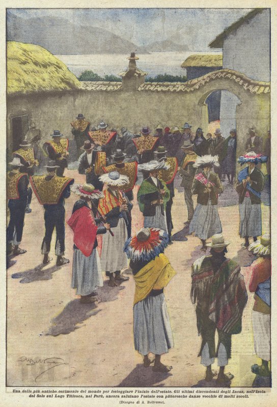 Yazın başlangıcını kutlamak için dünyanın en eski törenlerinden biri by Achille Beltrame