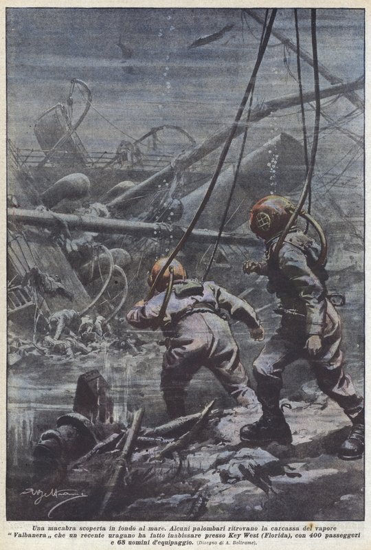 Denizin dibinde ürkütücü keşif by Achille Beltrame