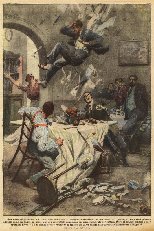 Trajikomik bir sahne by Achille Beltrame