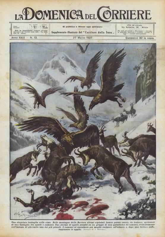 Zirvelerde tekil bir savaş by Achille Beltrame