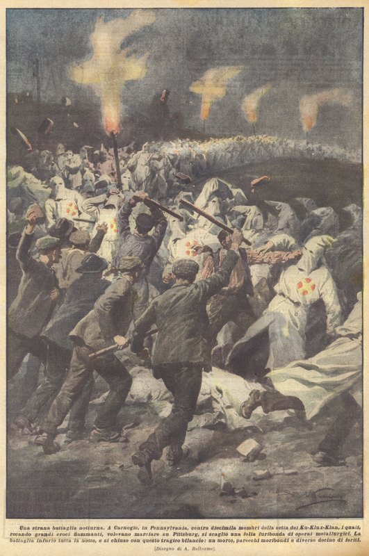 Garip bir gece savaşı by Achille Beltrame