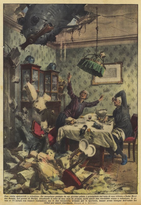 Kahvaltıda tatsız bir ziyaret by Achille Beltrame