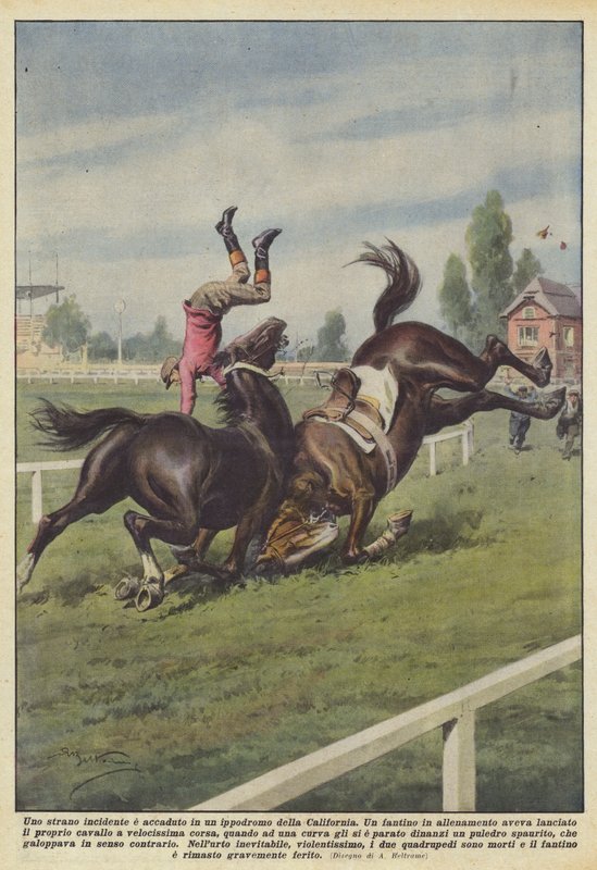 California yarış pistinde garip bir kaza oldu by Achille Beltrame