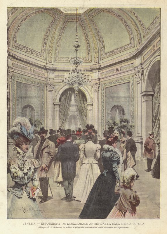 Venedik, Uluslararası Sanat Sergisi, La Sala Della Cupola by Achille Beltrame