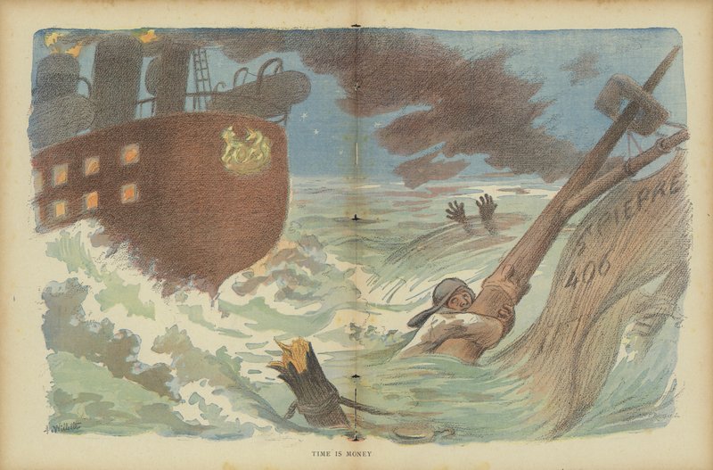 Le Rire için İllüstrasyon by Adolphe Leon Willette