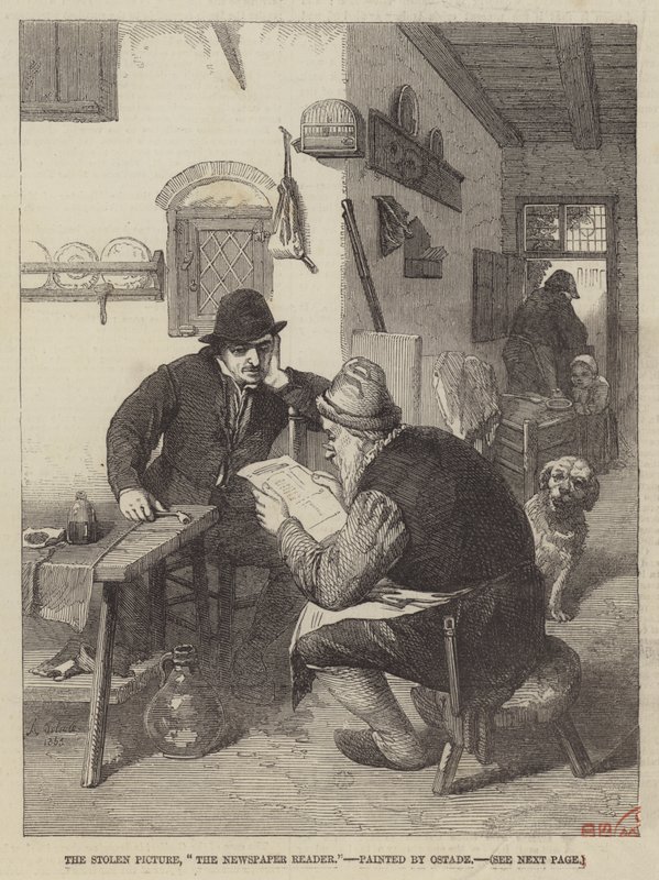 Gazete Okuyucusu by Adriaen Jansz. van Ostade