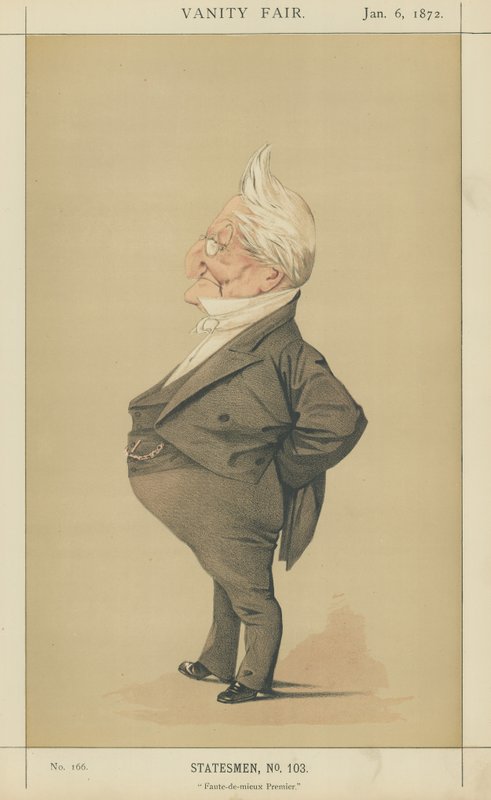 Adolphe Thiers (renkli lito) by Adriano Cecioni