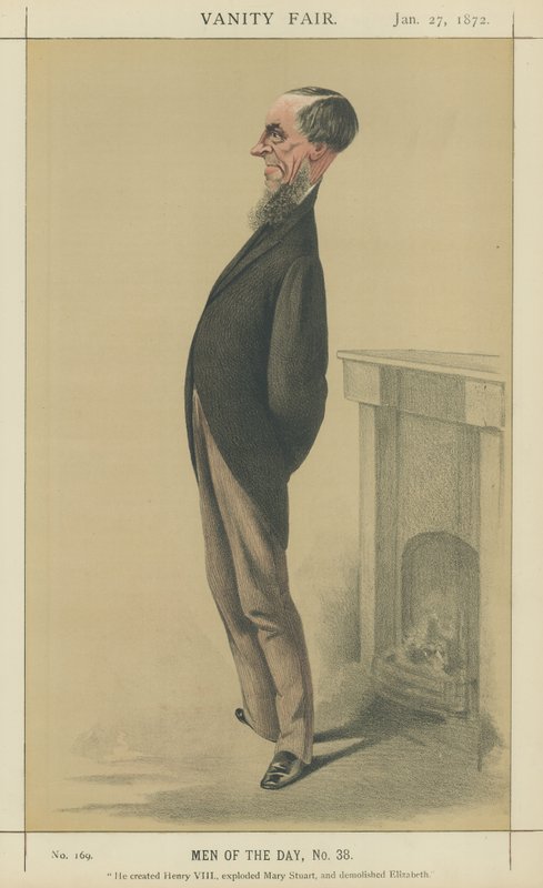 Bay James Anthony Froude (renkli taş baskı) by Adriano Cecioni