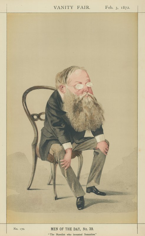 Bay Wilkie Collins (renkli taş baskı) by Adriano Cecioni