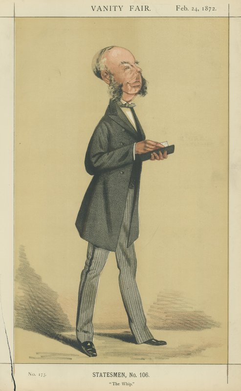 Saygıdeğer George Glyn (renkli lito) by Adriano Cecioni