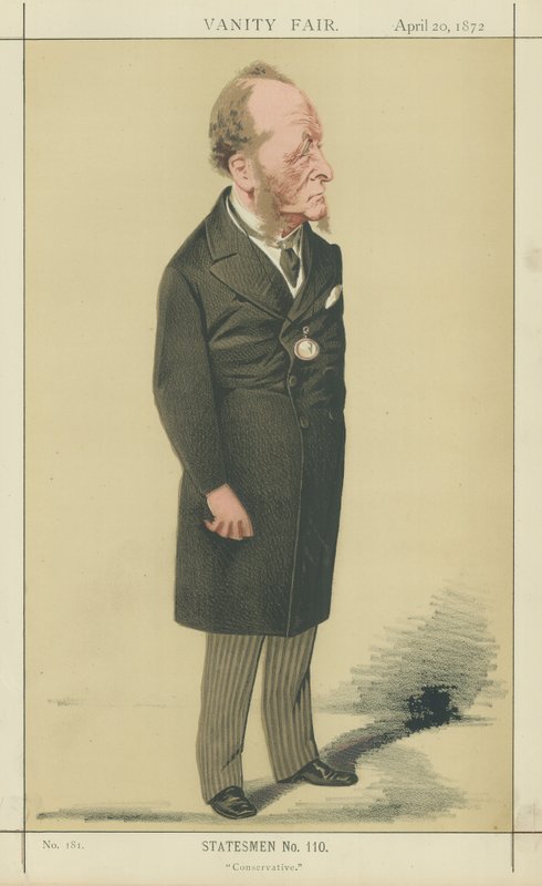 Saygıdeğer Gathorne Hardy (renkli taş baskı) by Adriano Cecioni