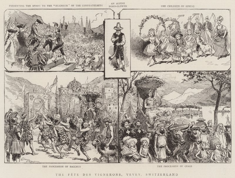 Fete des Vignerons, Vevey, İsviçre by Adrien Emmanuel Marie