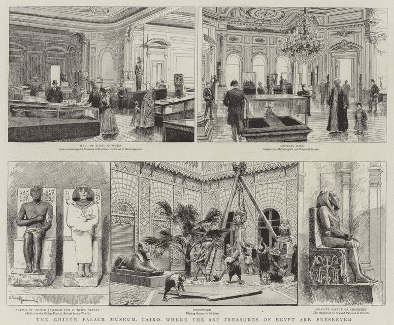 Mısır Sanat Hazinelerinin korunduğu Ghizeh Sarayı Müzesi, Kahire by Adrien Emmanuel Marie