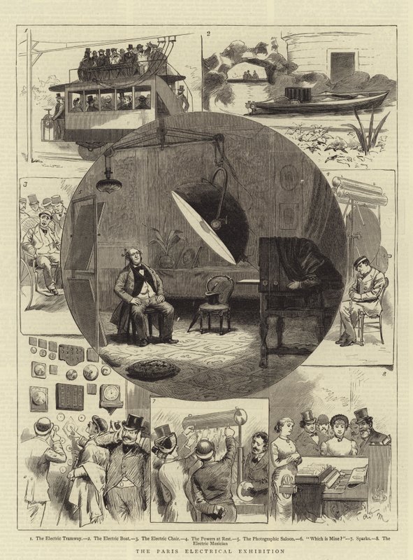 Paris Elektrik Fuarı by Adrien Emmanuel Marie