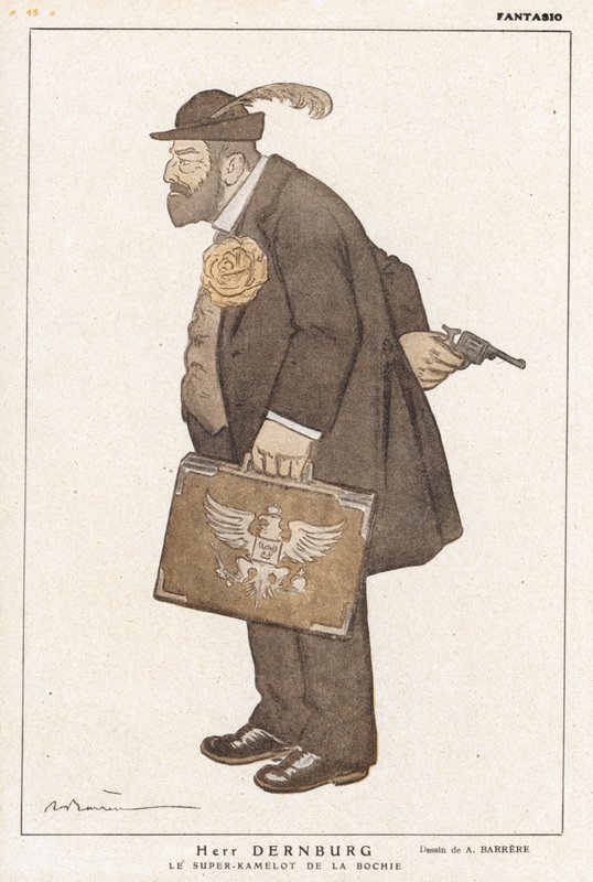 Bernhard Dernburg, Alman politikacı ve bankacı (renkli taş) by Adrien Barrere
