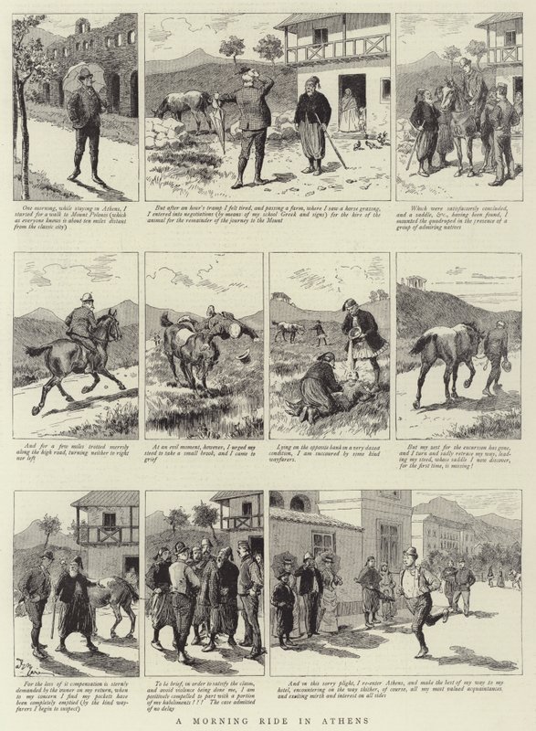 ಅಥೆನ್ಸ್ ಟರ್ಕ್‌ನಲ್ಲಿ ಬೆಳಗಿನ ಸವಾರಿ by Adrien Emmanuel Marie