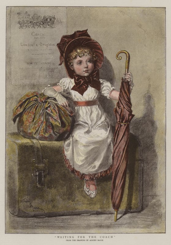 Koçu Beklerken (chromolitho) by Adrien Emmanuel Marie