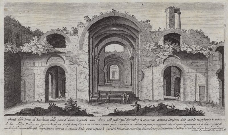 Diocletianus Hamamları, Roma (gravür) by Aegidius Sadeler or Saedeler