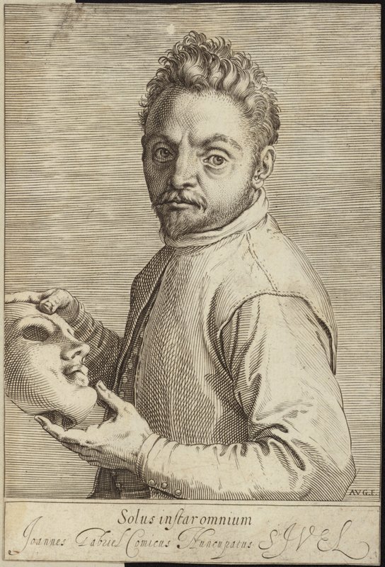 Giovanni Gabrielli'nin Portresi by Agostino Carracci