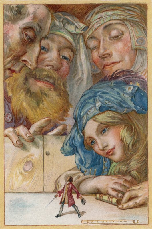 Kızın Emriyle Masanın Üzerinde Yürüdüm (kromolitho) by Albert Edward Jackson