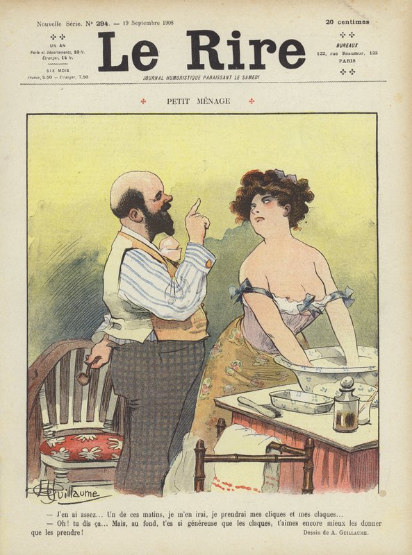 Le Rire için İllüstrasyon by Albert Guillaume