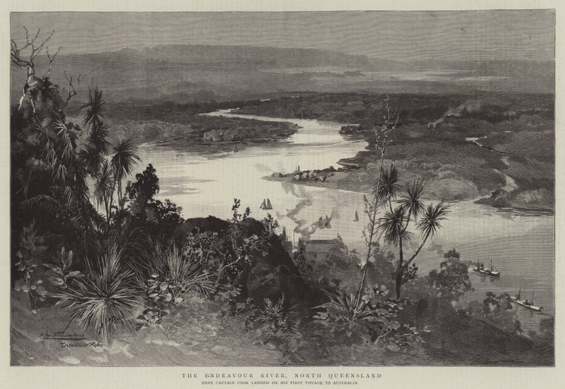 Endeavour Nehri, Kuzey Queensland by Albert Henry Fullwood