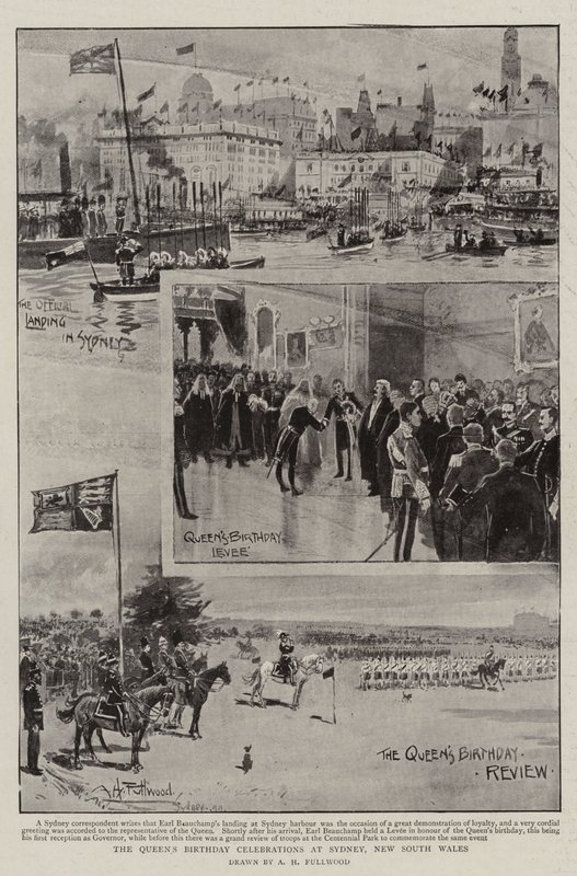 Kraliçe'nin Sidney, Yeni Güney Galler'deki Doğum Günü Kutlamaları by Albert Henry Fullwood
