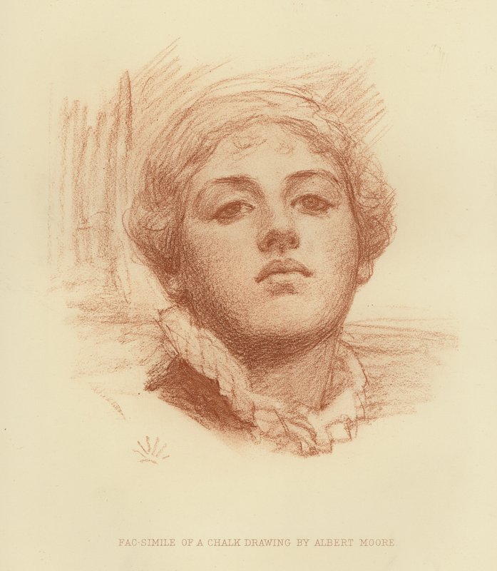 Tebeşir Çiziminin tıpkısı (gravür) by Albert Joseph (after) Moore