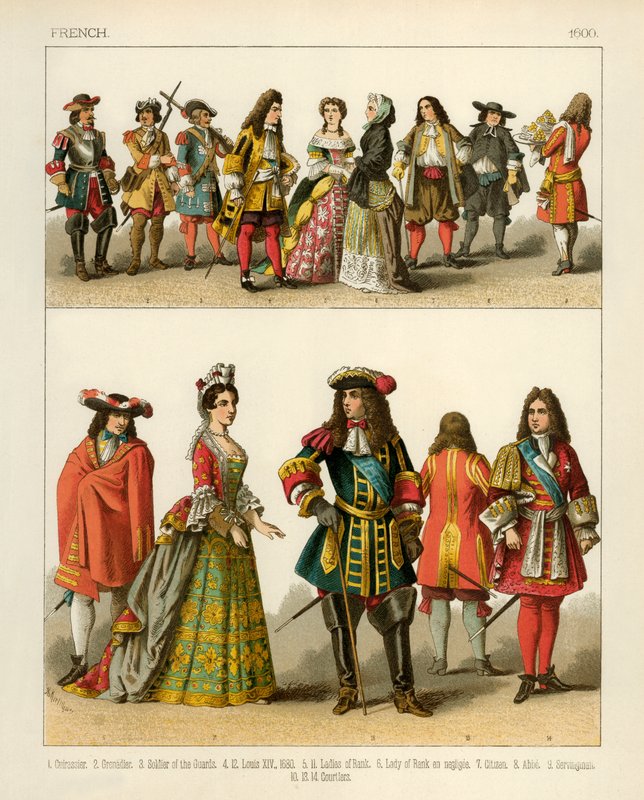 Fransız Kostümleri 1600 by Albert Kretschmer