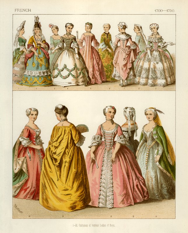 Fransız Kostümleri 1700-1750 by Albert Kretschmer