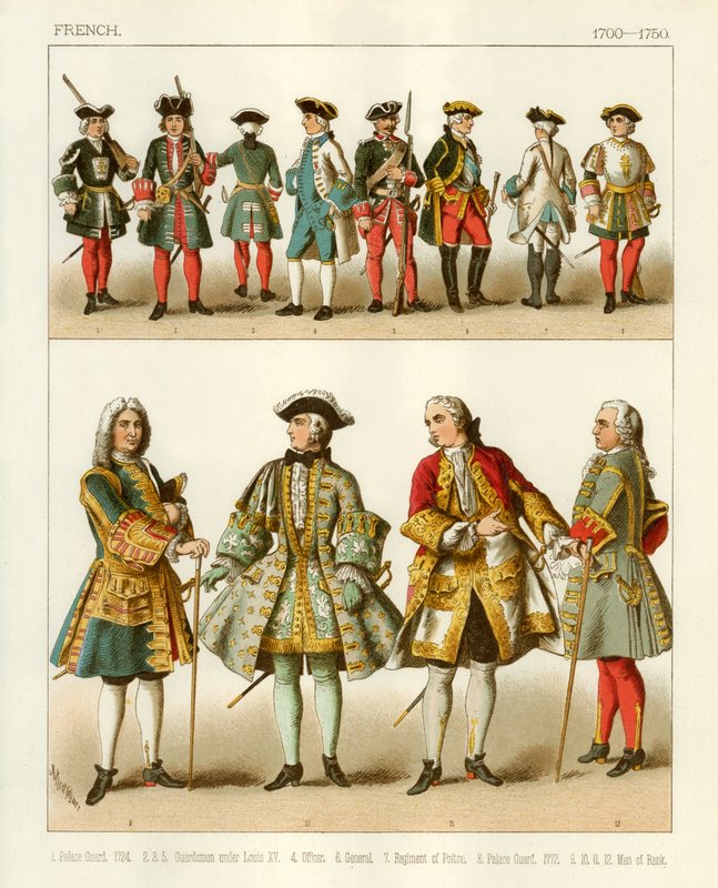 Fransız Kostümleri 1700-1750 by Albert Kretschmer