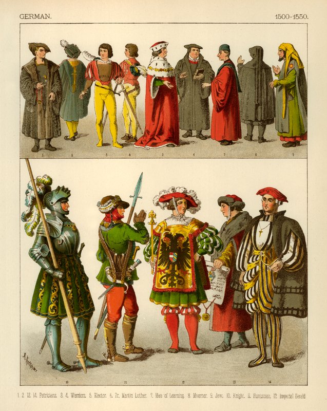 Alman Kostümü 1500-1550 by Albert Kretschmer
