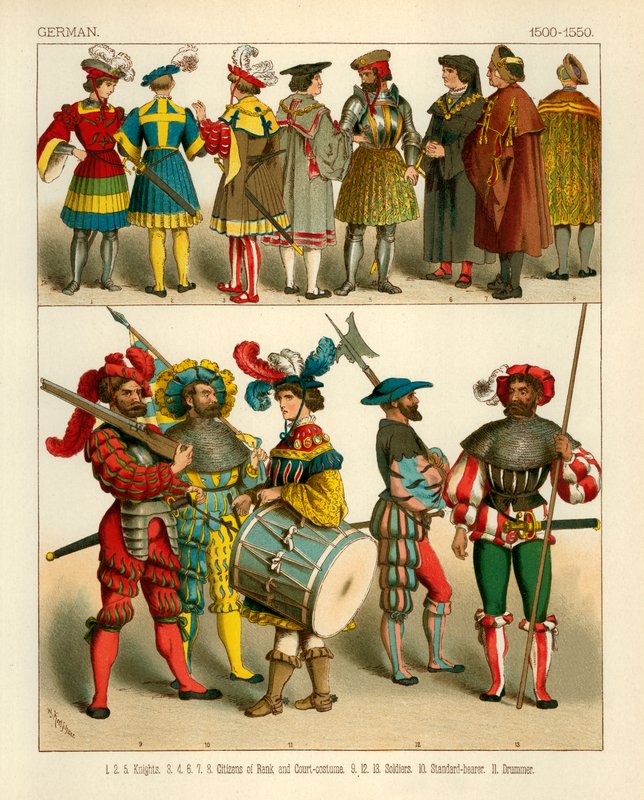 Alman Kostümü 1500-1550 by Albert Kretschmer