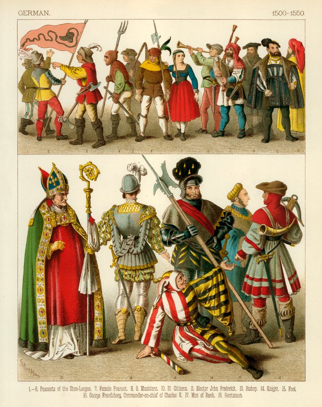 Alman Kostümü 1550-1600 by Albert Kretschmer