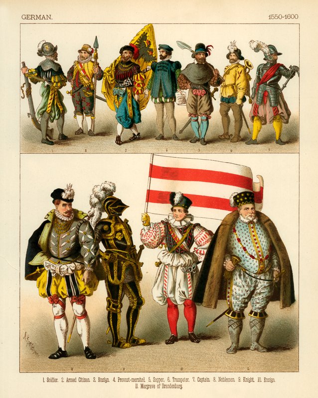 Alman Kostümü 1550-1600 by Albert Kretschmer