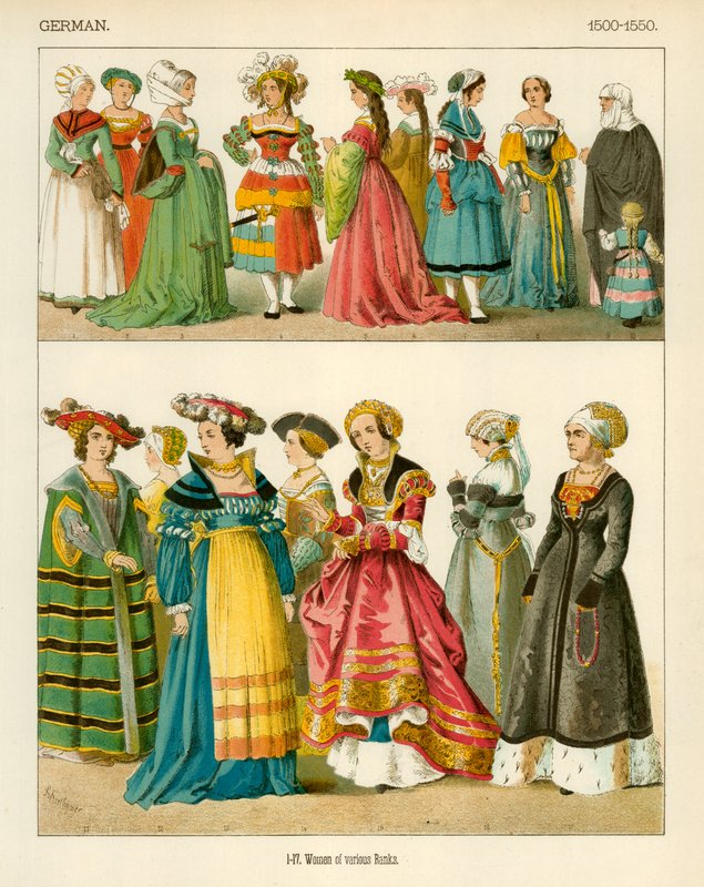 Alman Kostümleri 1500-1550 by Albert Kretschmer